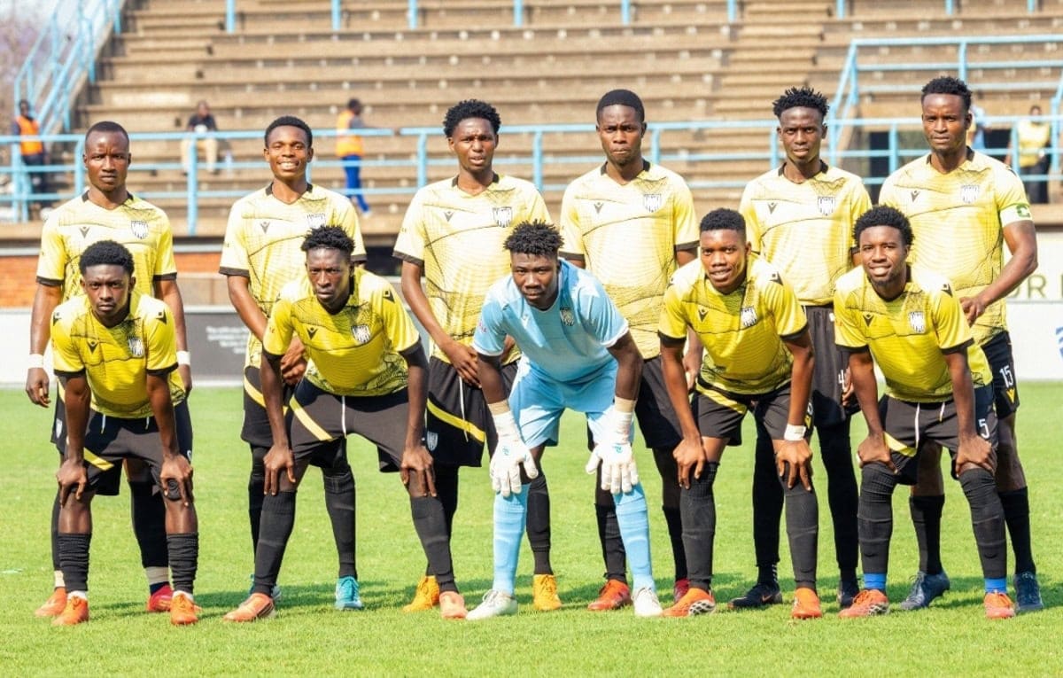 FC Hunters players ahead of a match