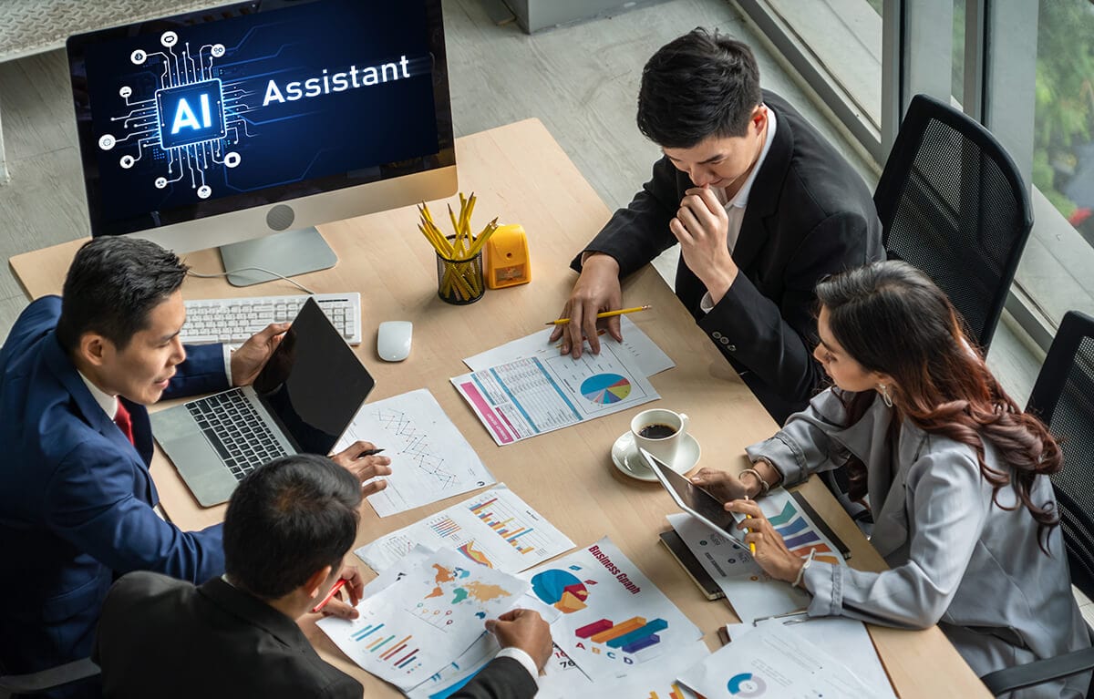 AI-powered recruitment tools illustration