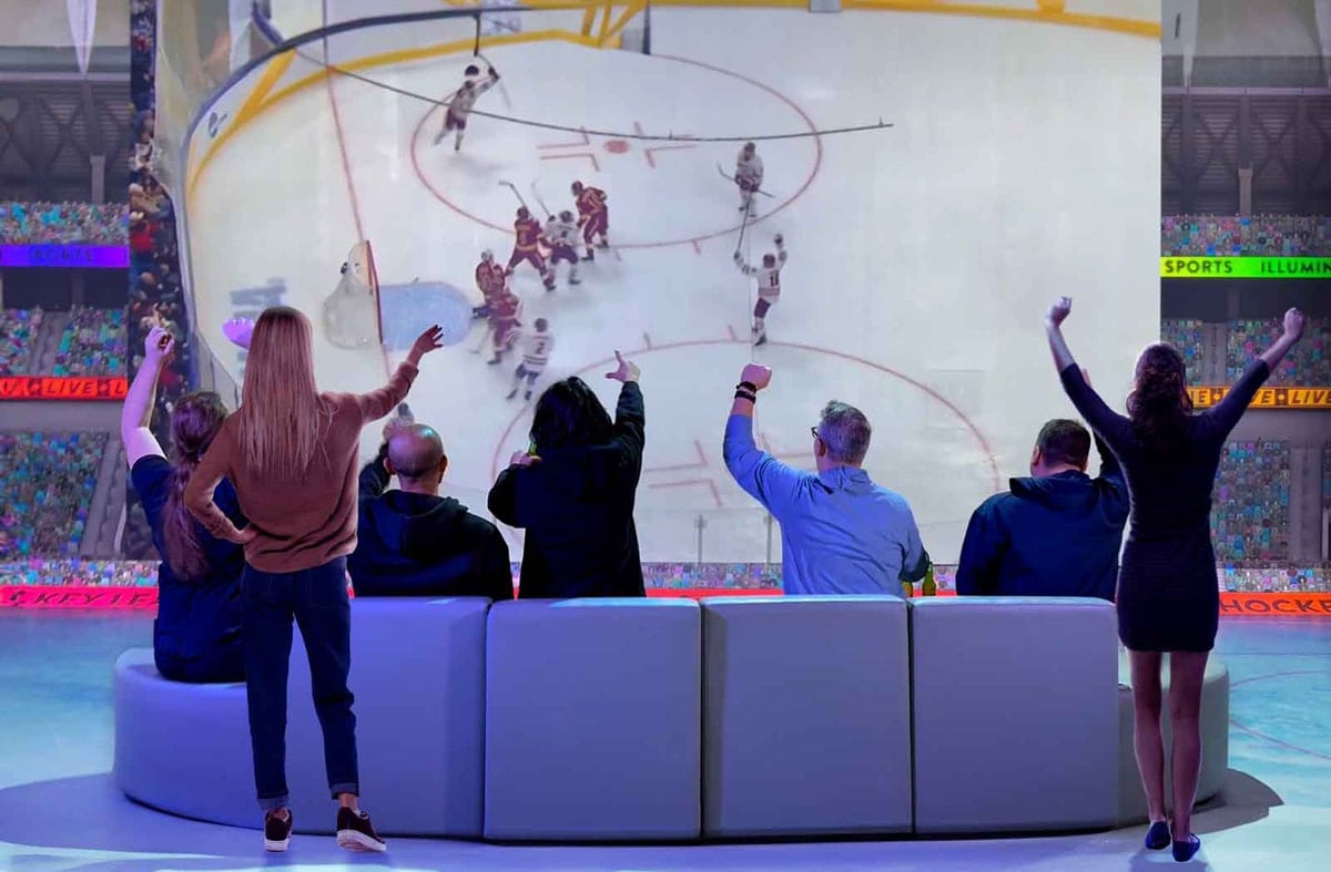 Immersive Maple Leafs playoff watch party at Illuminarium