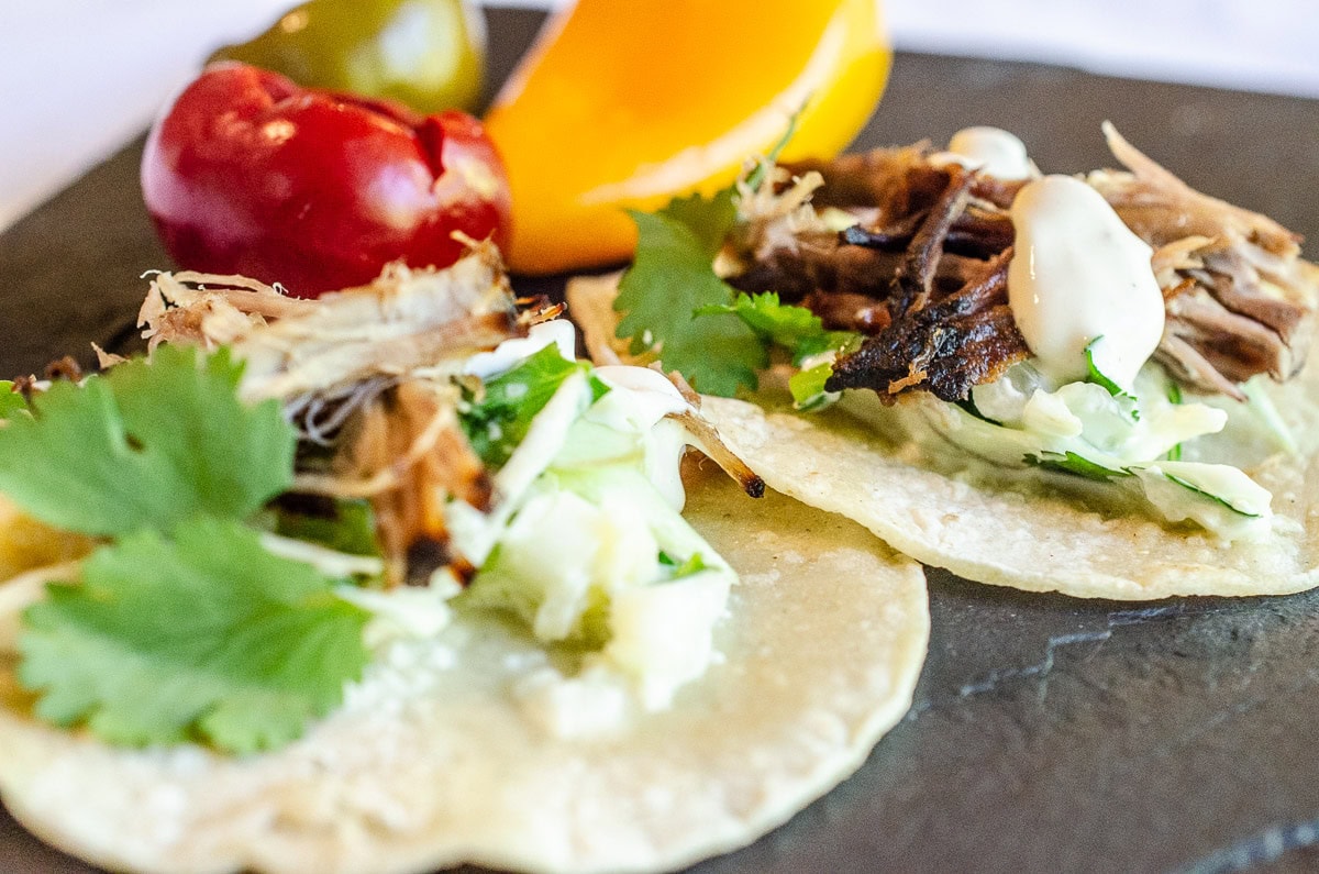 street tacos with peppers