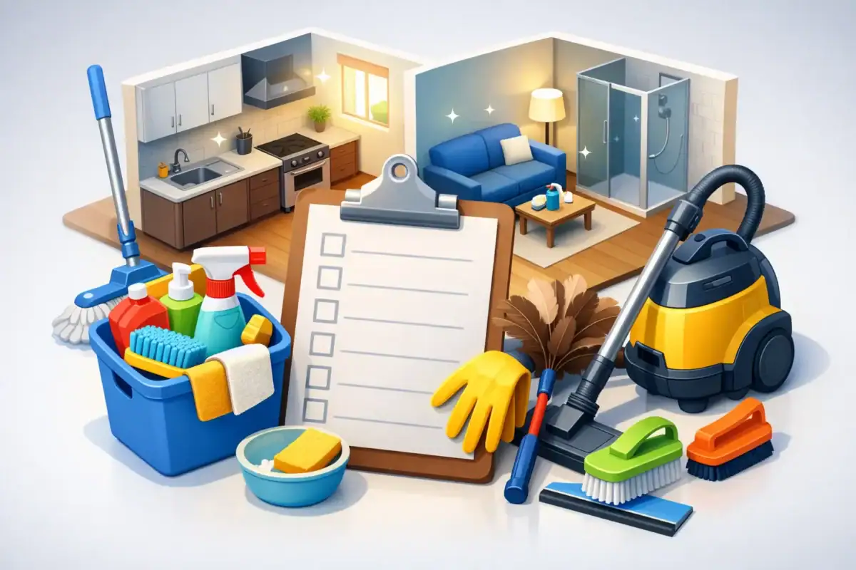 House Cleaning Deep Cleaning Checklist
