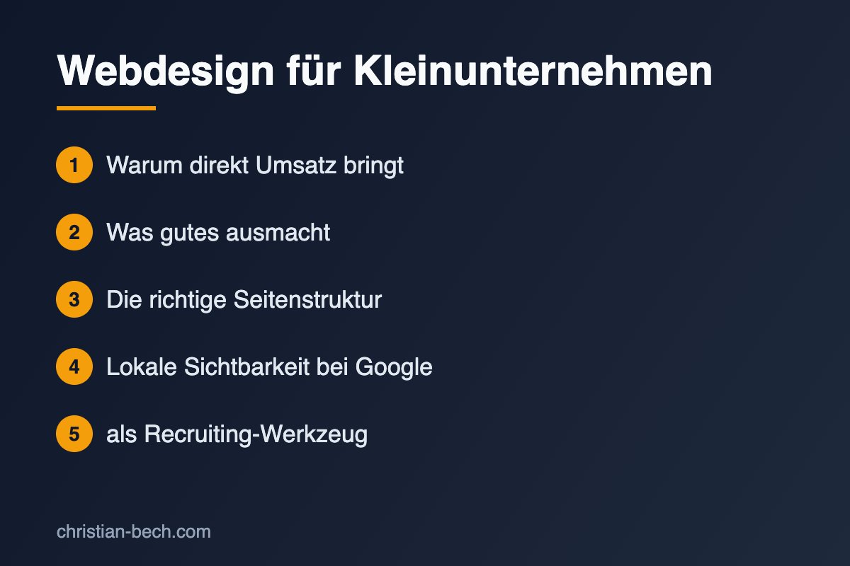 Webdesign für Kleinunternehmen mit Christian Bech