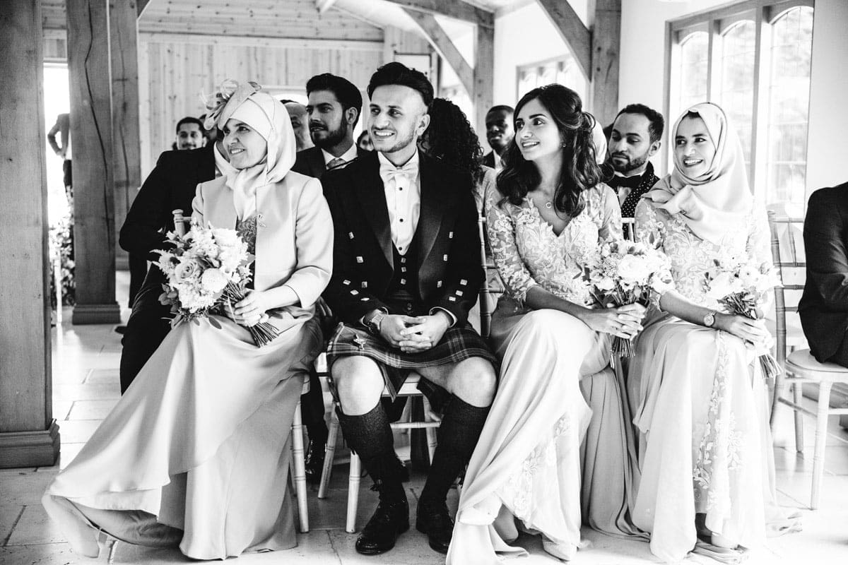 Wedding ceremony at Colshaw Hall Wedding Venue