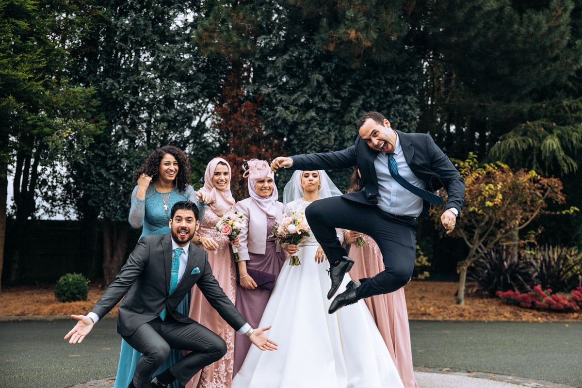 Fun family photo at Colshaw Hall