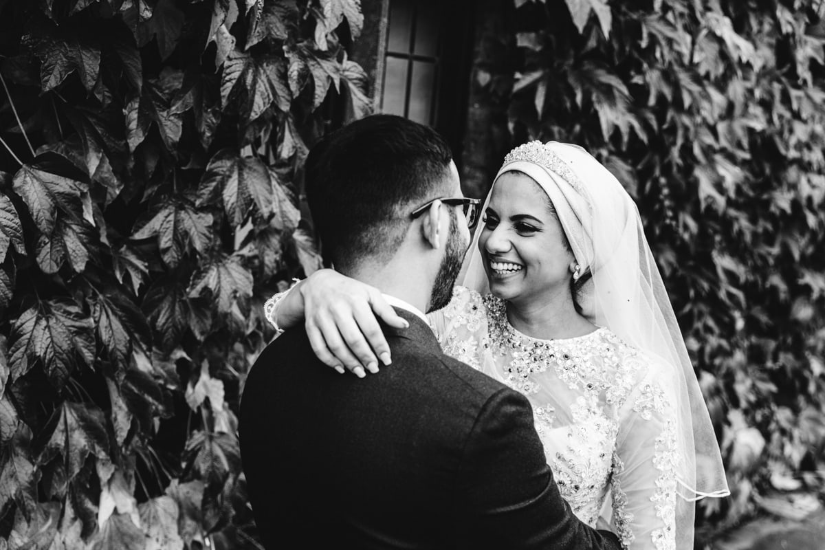 Bride and Groom at Colshaw Hall in Cheshire
