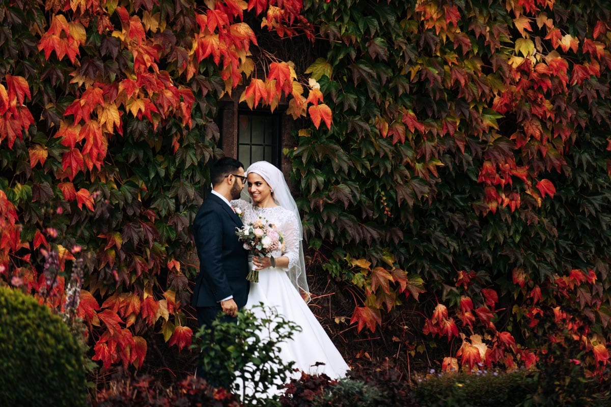Bride and Groom at Colshaw Hall in Cheshire