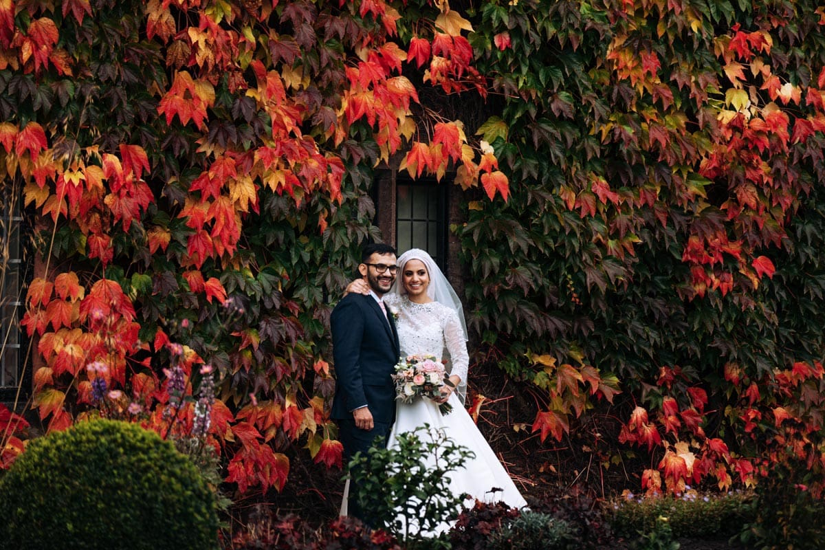 Bride and Groom at Colshaw Hall in Cheshire