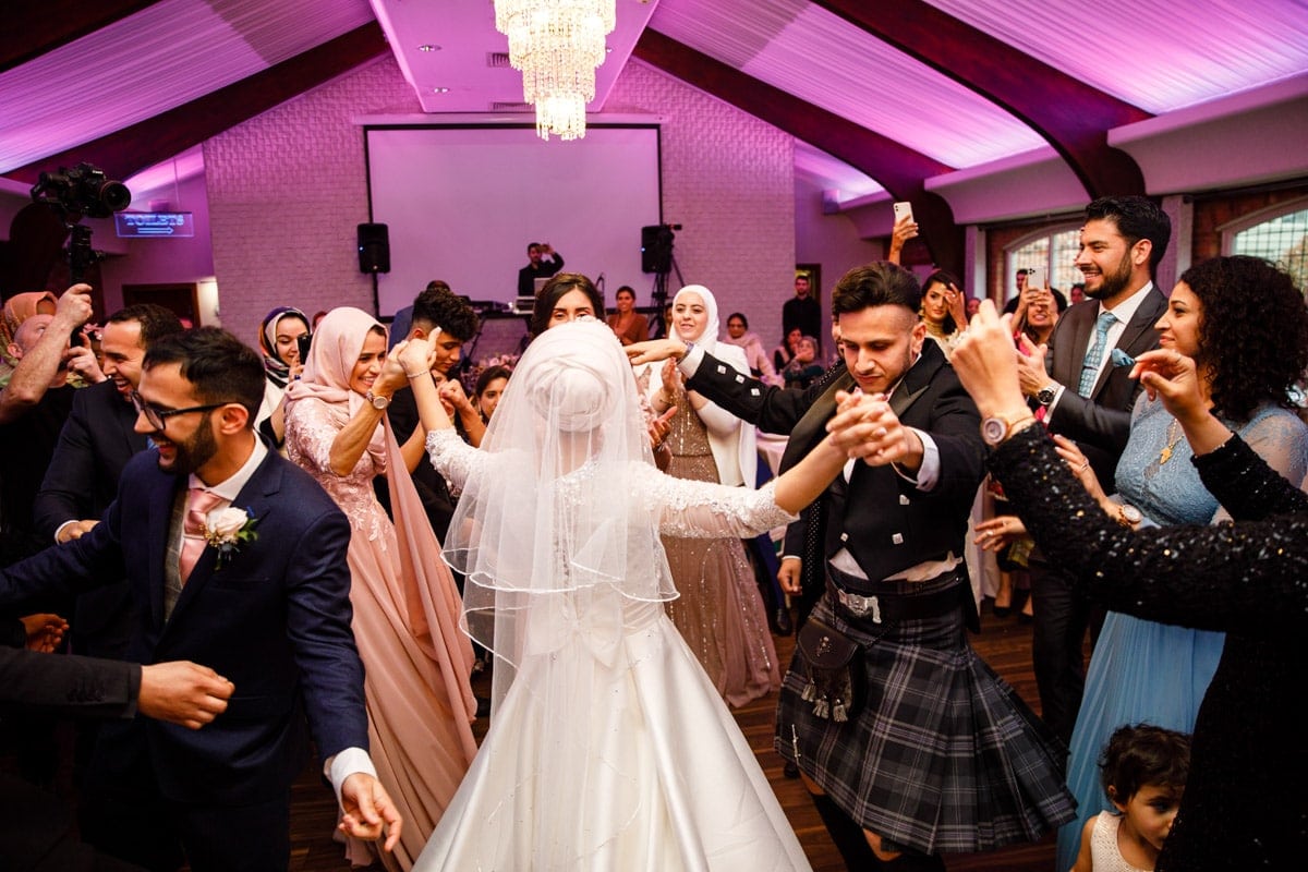 Persian wedding party at colshaw hall