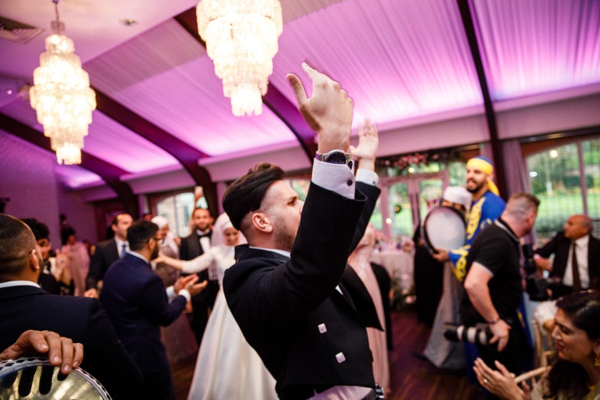 Persian wedding party at colshaw hall