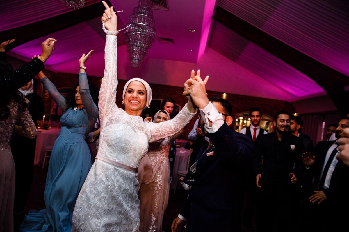 dancing at a wedding