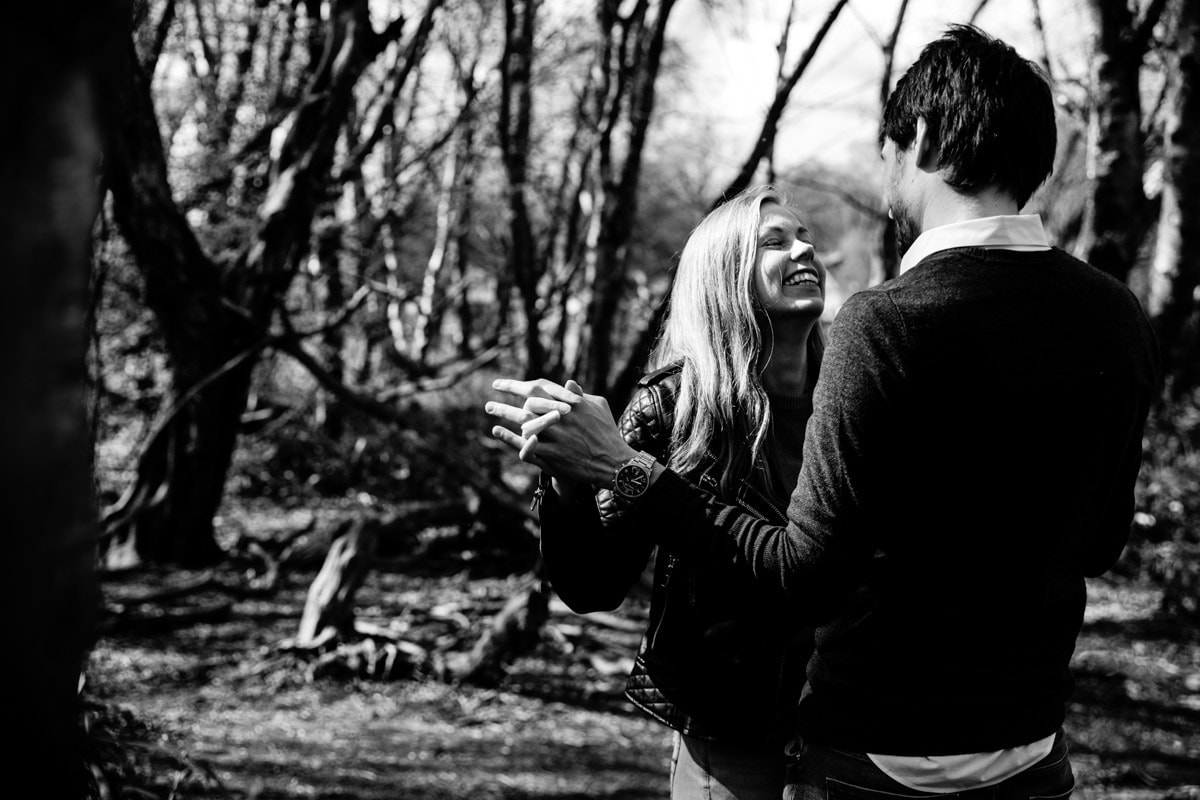 heaton park pre-wedding photograph of Sophie & Joel