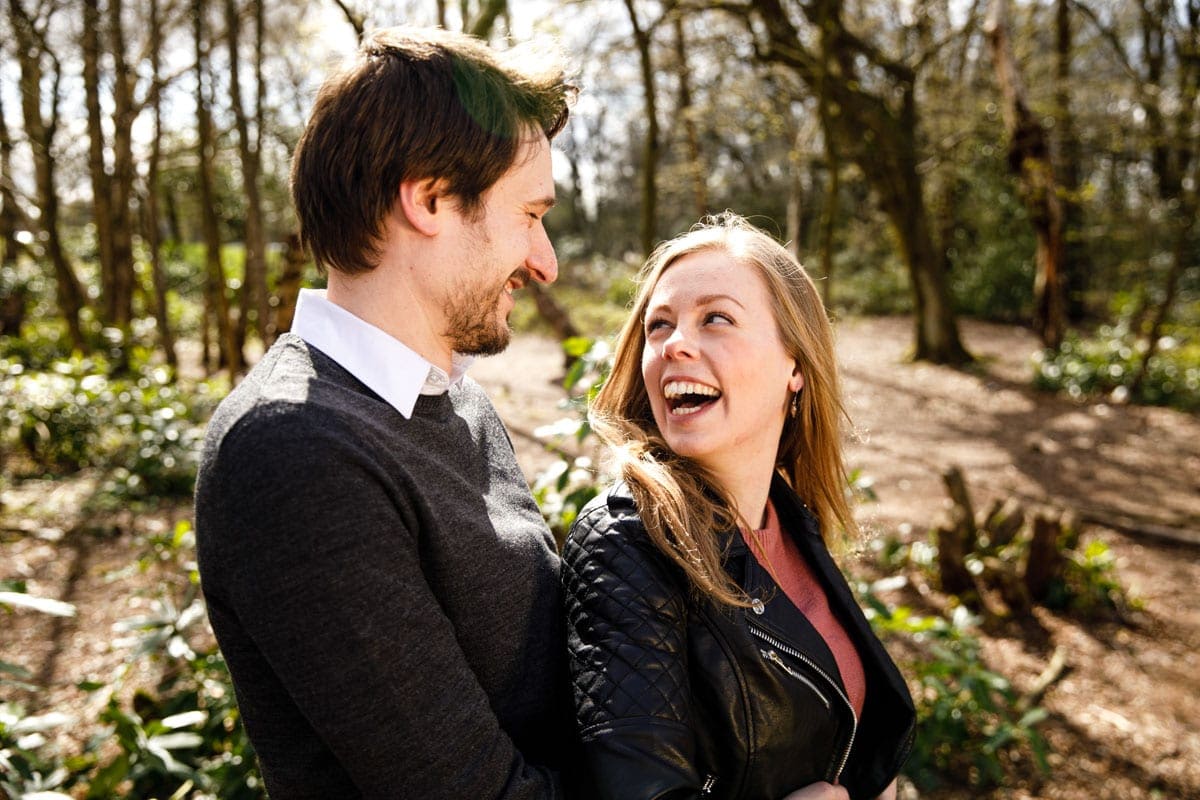 heaton park pre-wedding photograph of Sophie & Joel