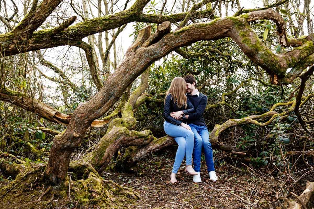 heaton park pre-wedding photograph of Sophie & Joel
