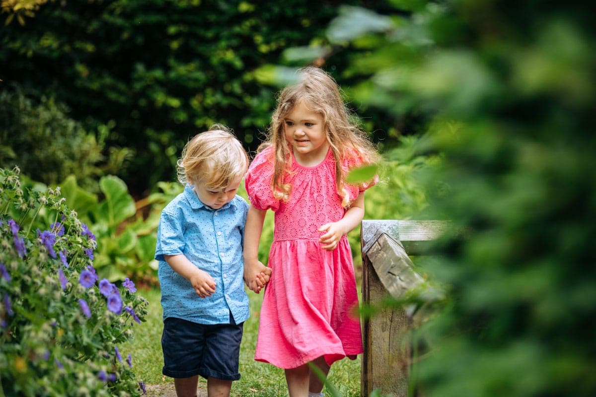 Family Photoshoot with mum dad and kids at walkden gardens