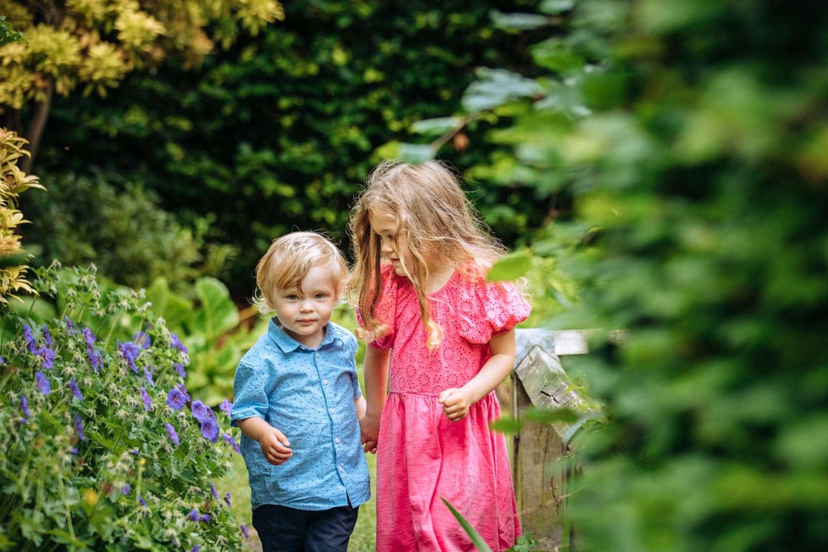 Family Photoshoot with mum dad and kids at walkden gardens