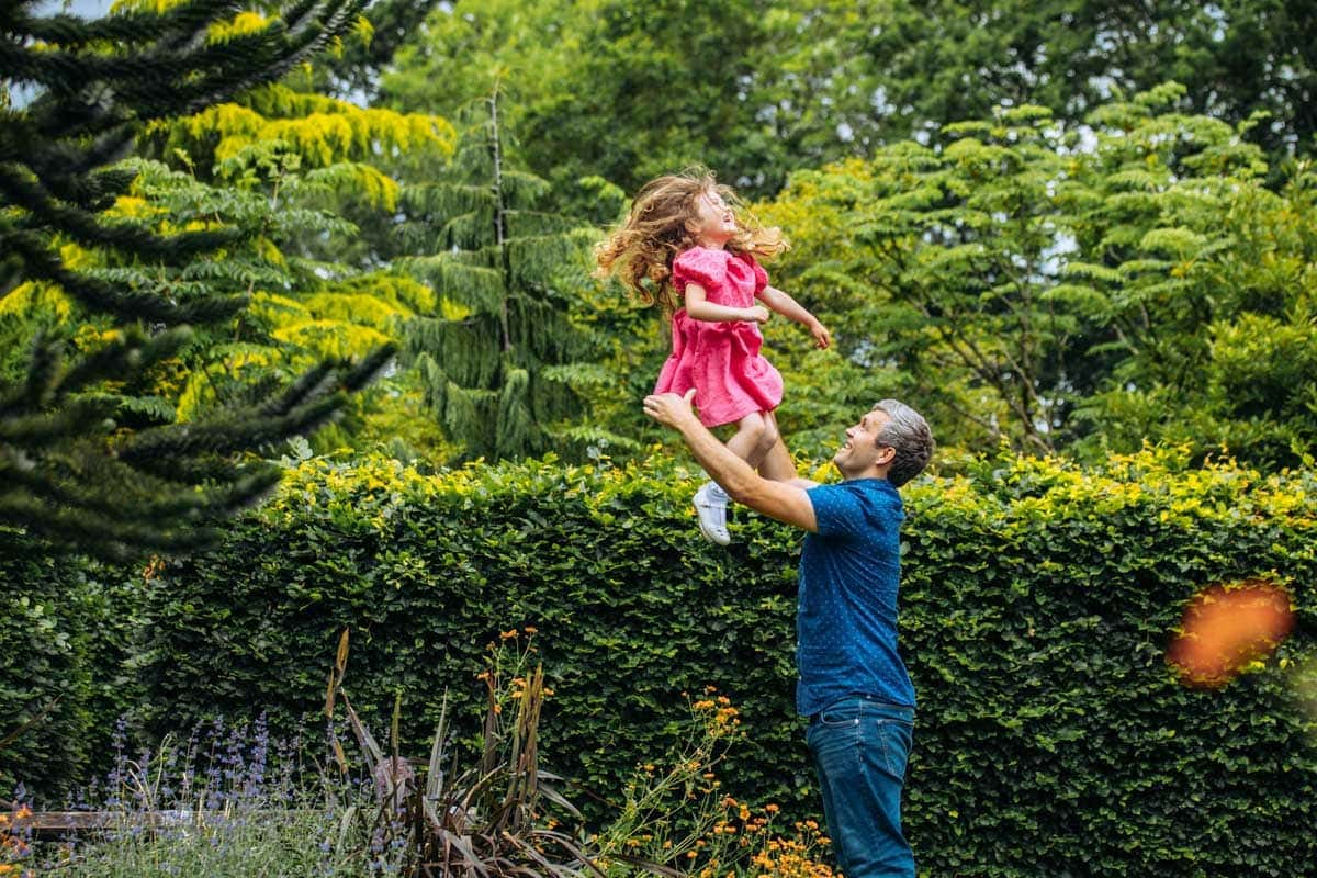 Family Photoshoot with mum dad and kids at walkden gardens
