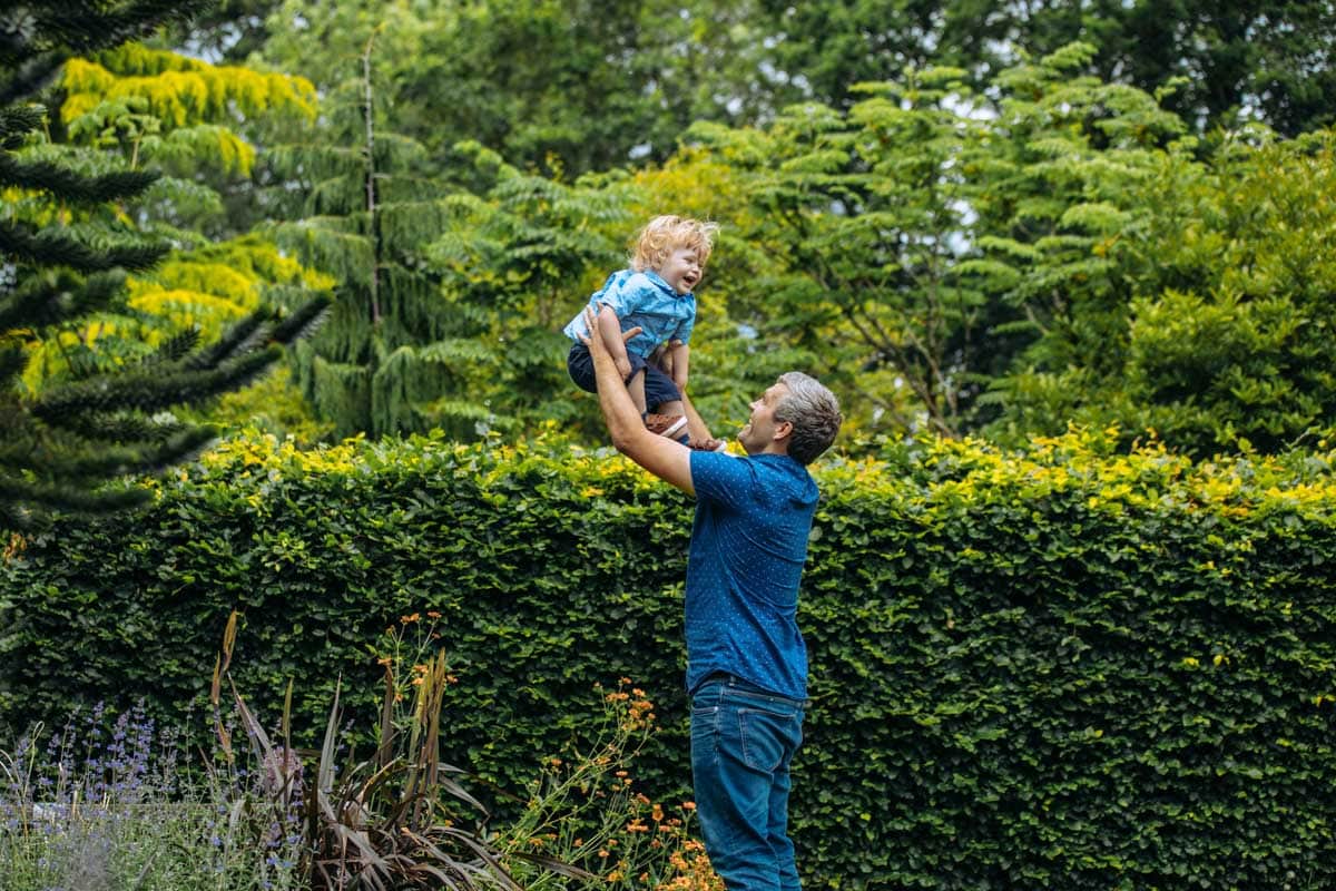 Family Photoshoot with mum dad and kids at walkden gardens