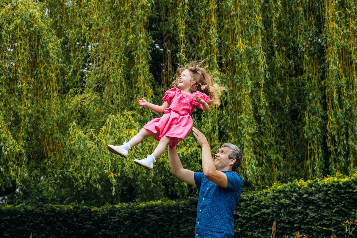 Family Photoshoot with mum dad and kids at walkden gardens