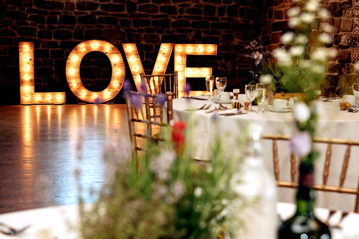 danby castle wedding breakfast room