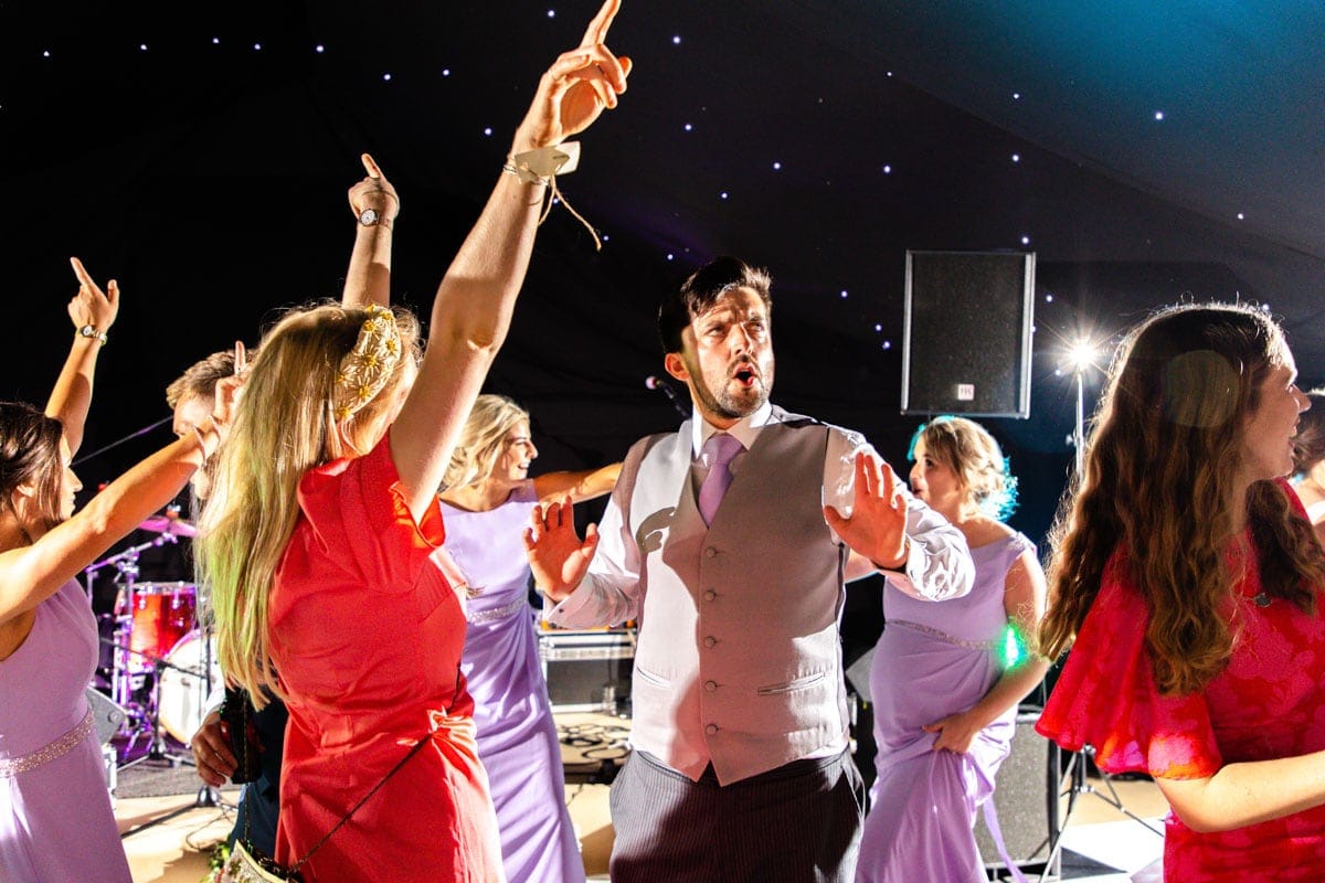 cheshire marquee on a farm wedding