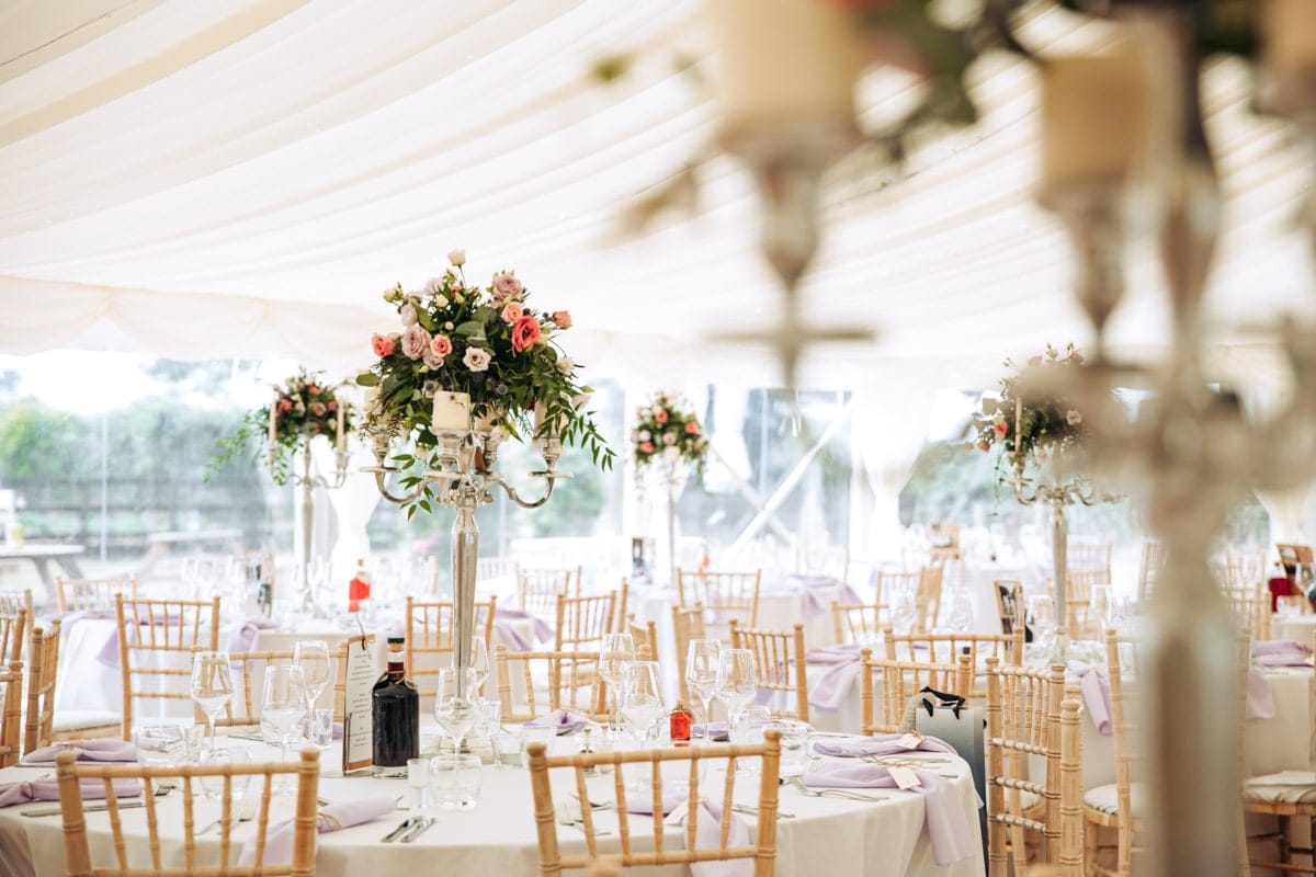 cheshire marquee on a farm wedding