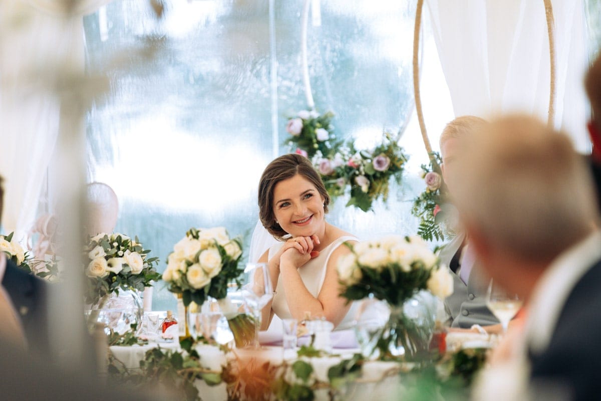 cheshire marquee on a farm wedding