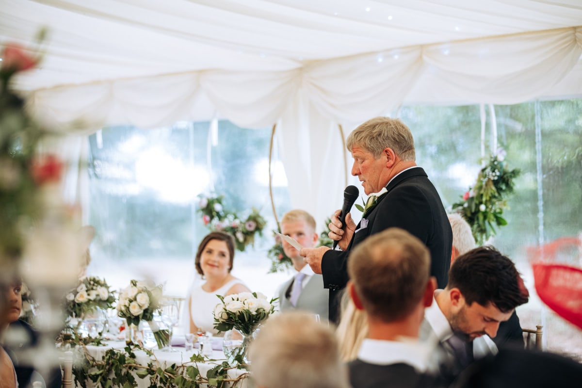 cheshire marquee on a farm wedding