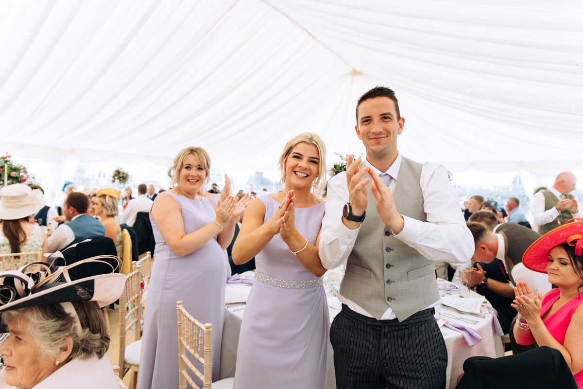 cheshire marquee on a farm wedding