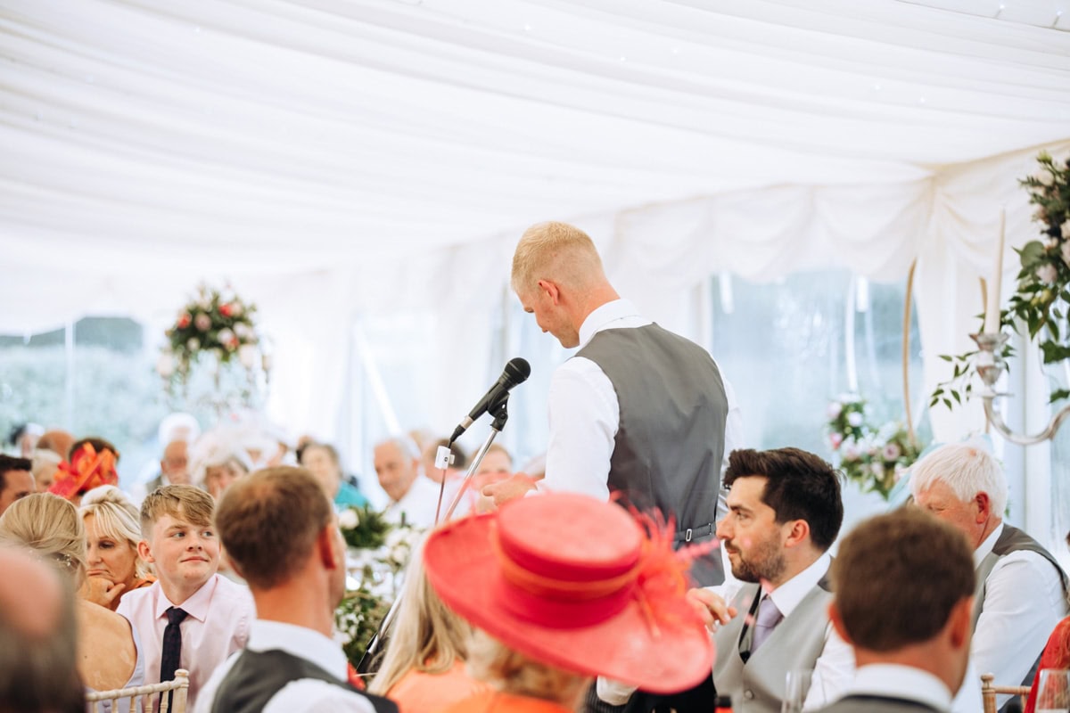 cheshire marquee on a farm wedding