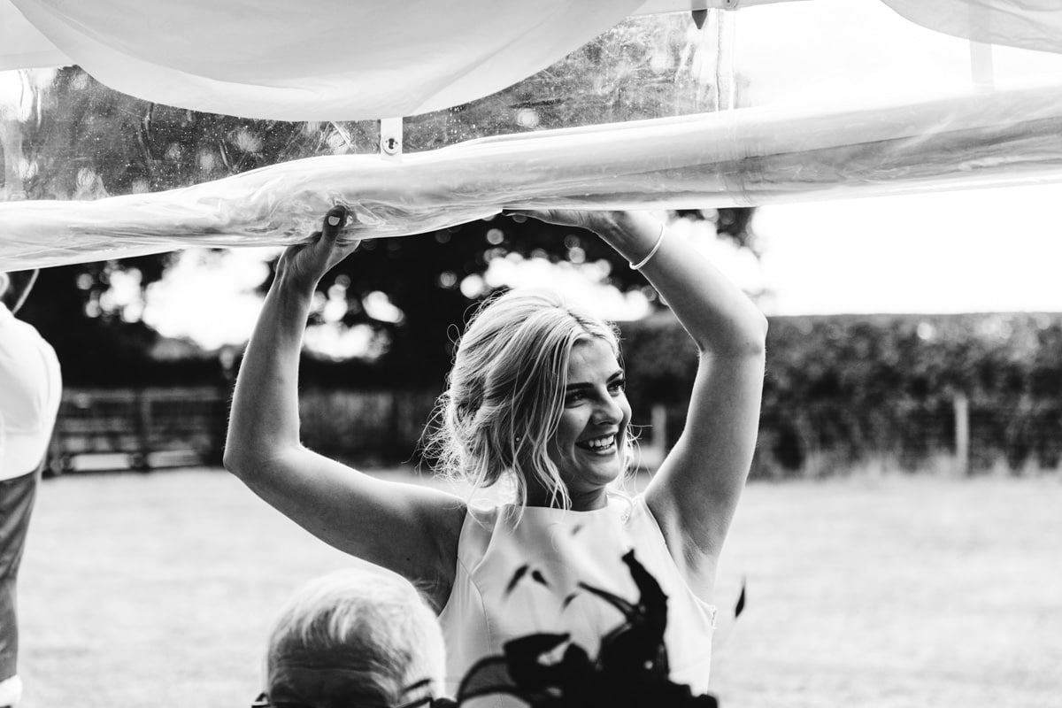 cheshire marquee on a farm wedding