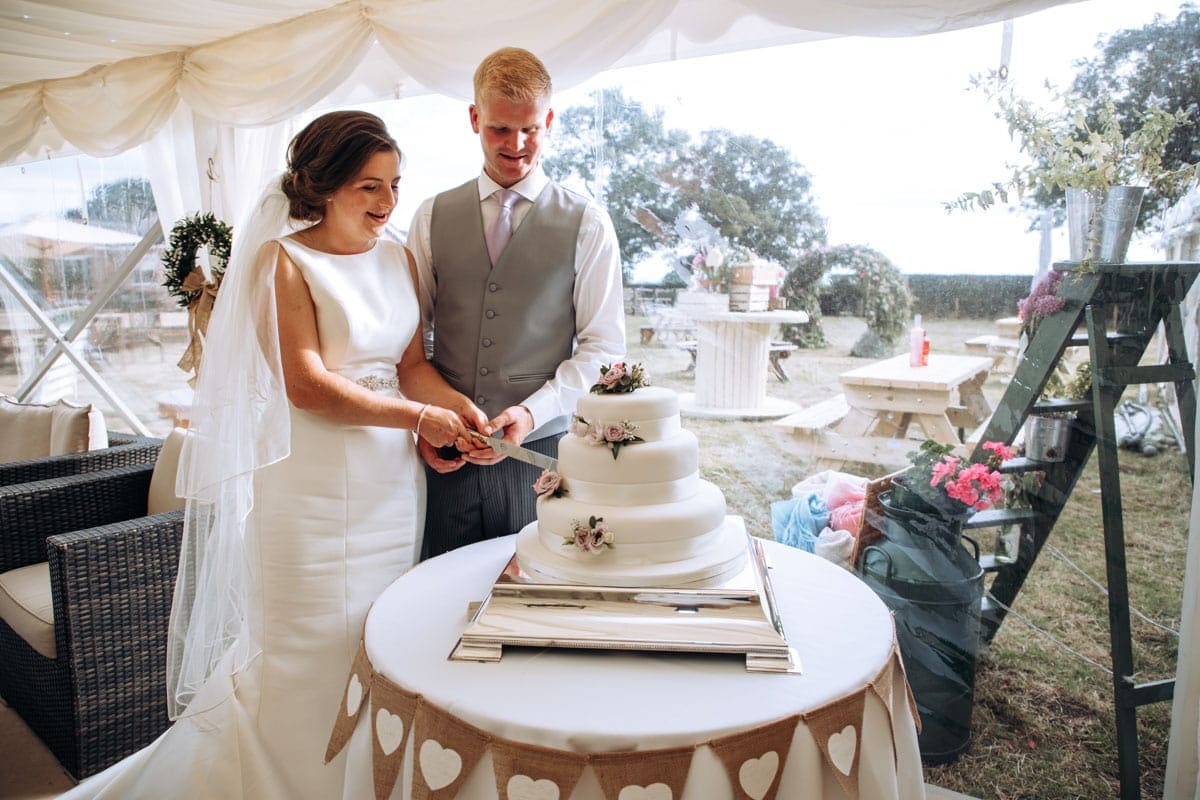 cheshire marquee on a farm wedding