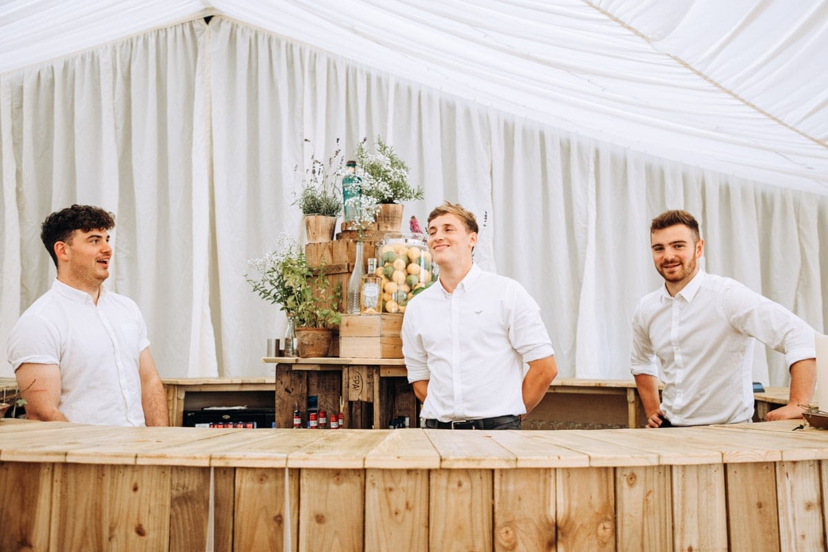 cheshire marquee on a farm wedding