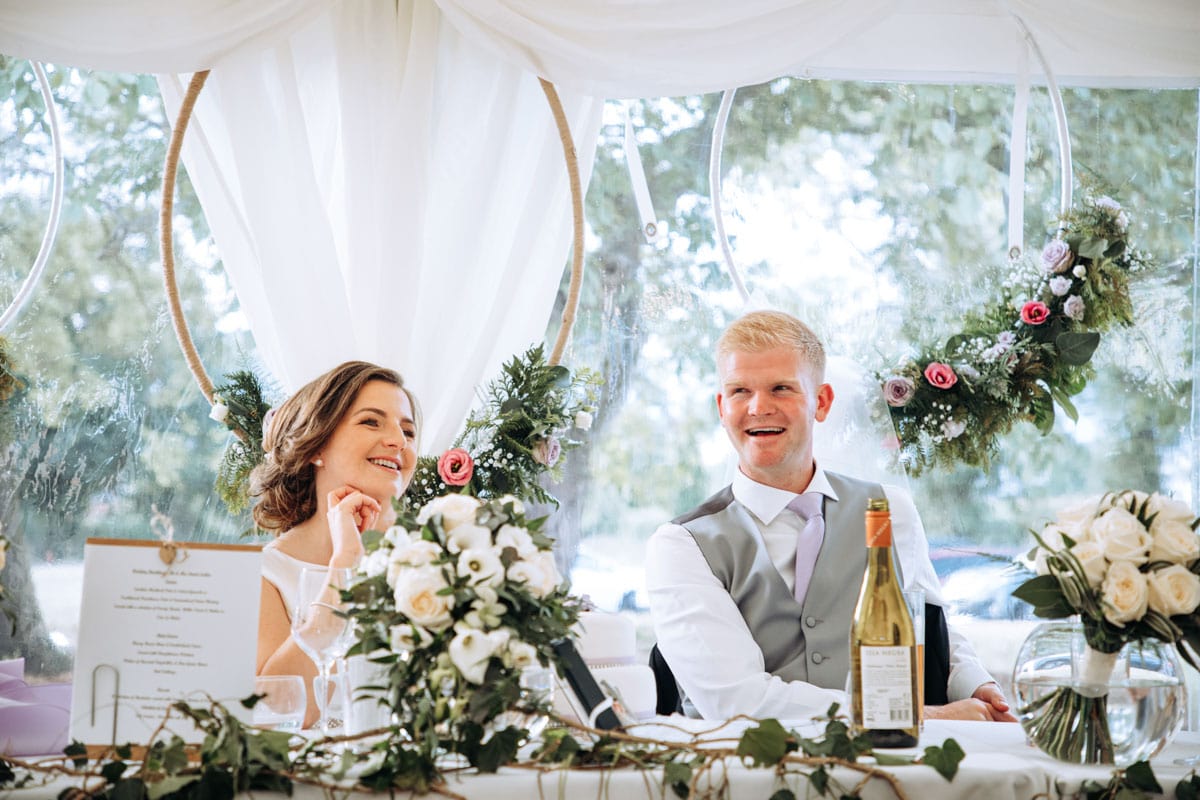cheshire marquee on a farm wedding
