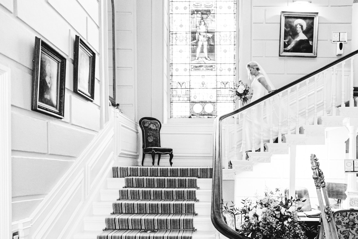 staircase at eshott hall northumberland