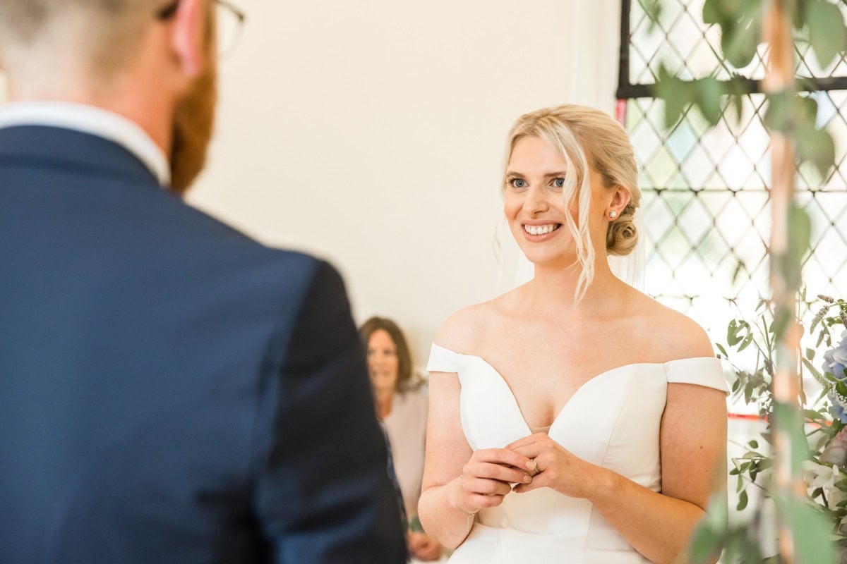 eshott hall chapel for the wedding ceremony