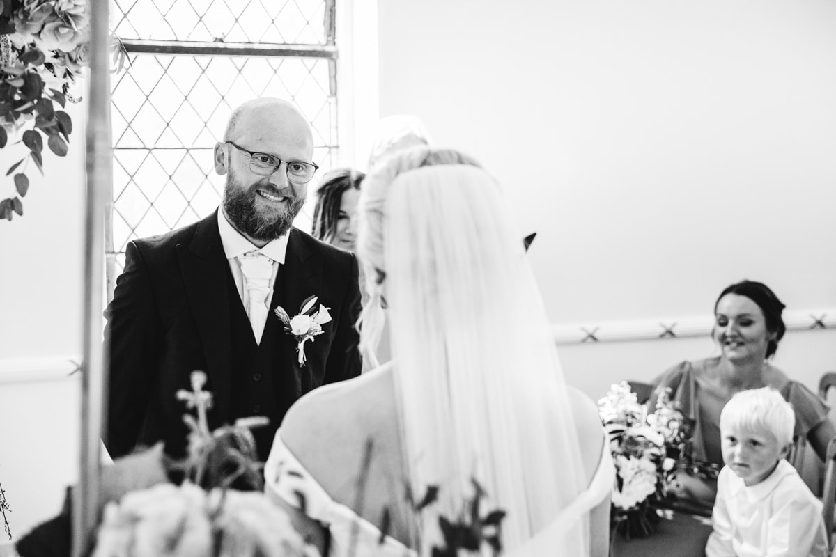 eshott hall chapel for the wedding ceremony