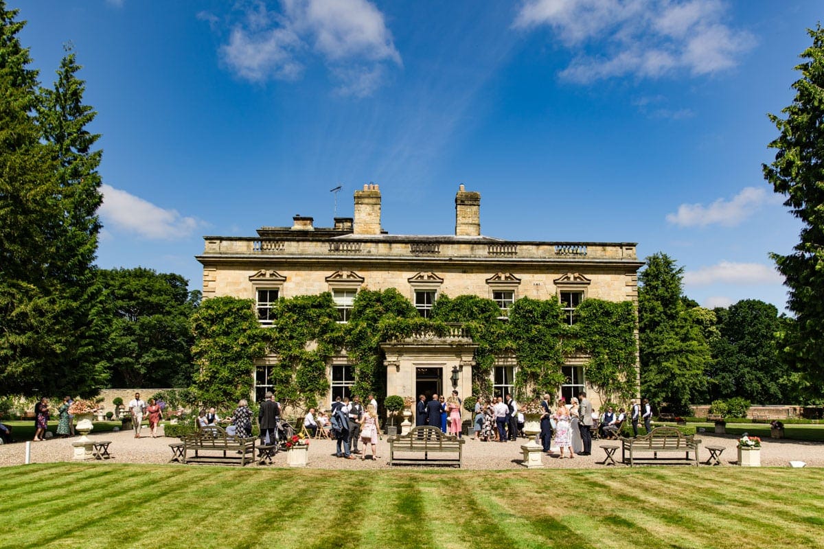 eshott hall summer wedding