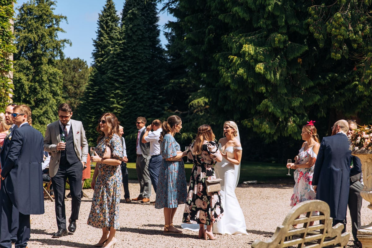 eshott hall summer wedding