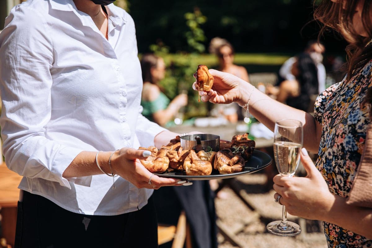 eshott hall summer wedding