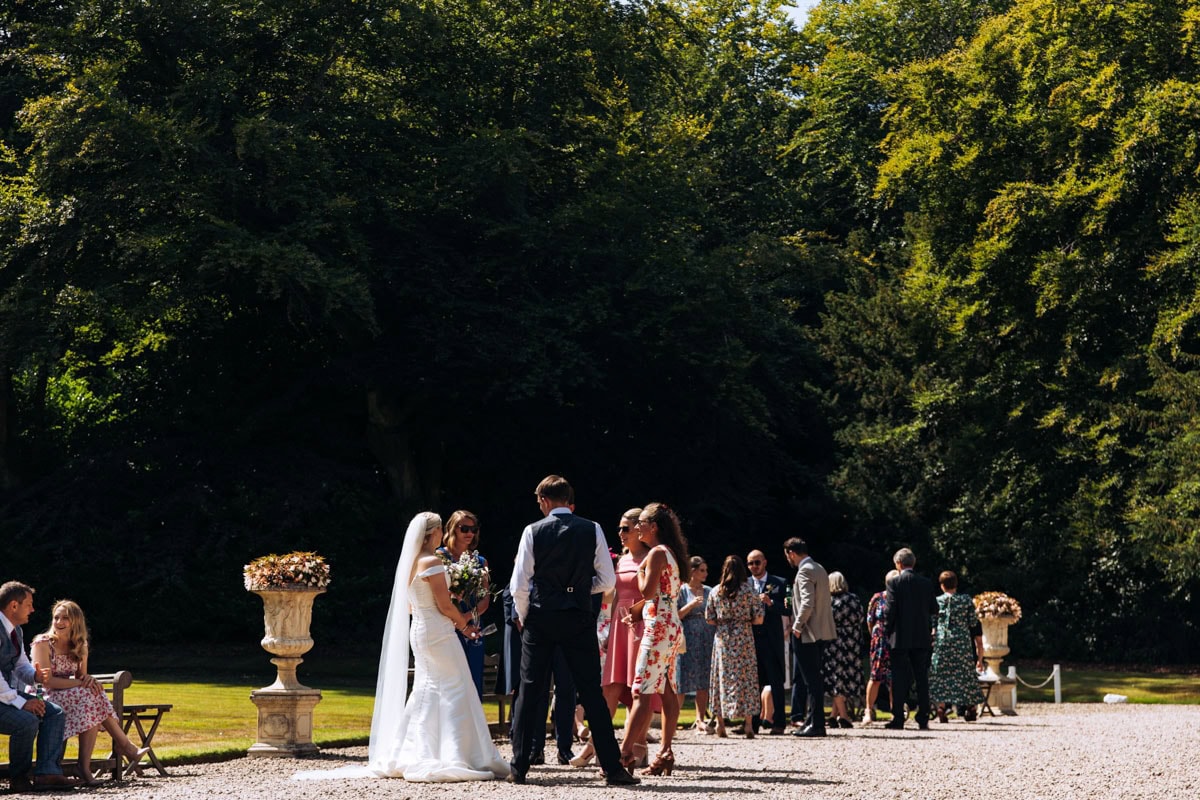 eshott hall summer wedding