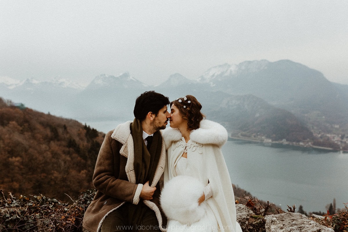 mariage talloires en hiver