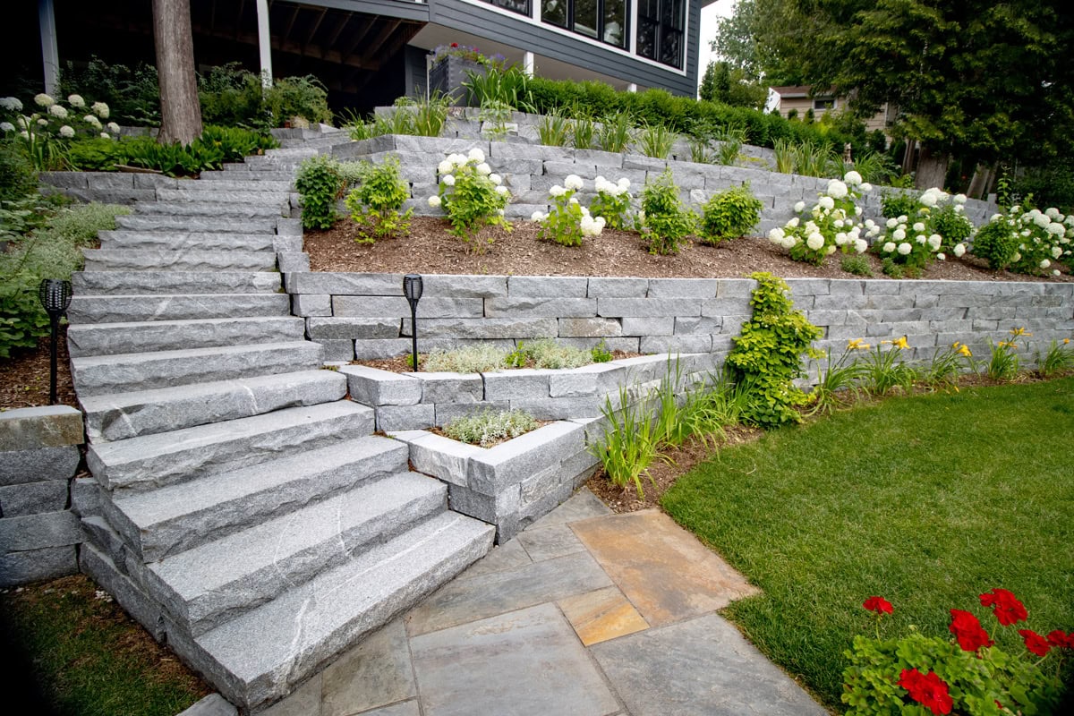 stairs leading to a patio