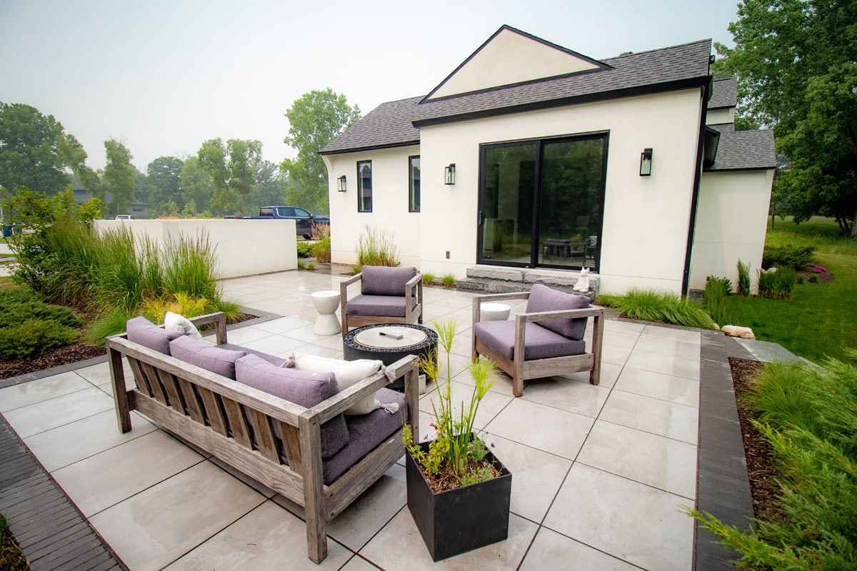 patio next to house