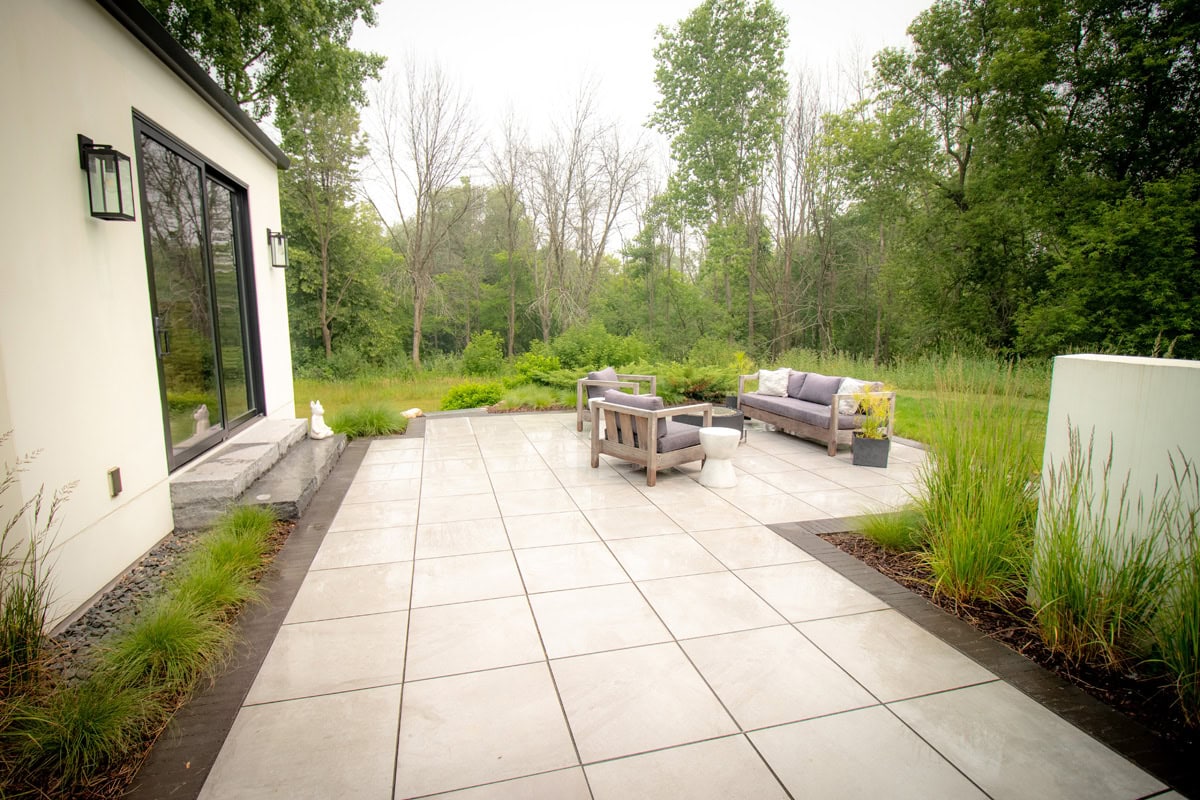 patio next to house