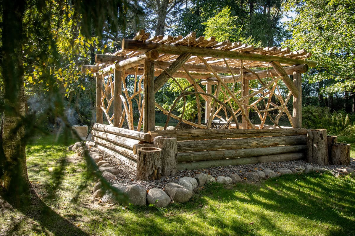 log Pergola