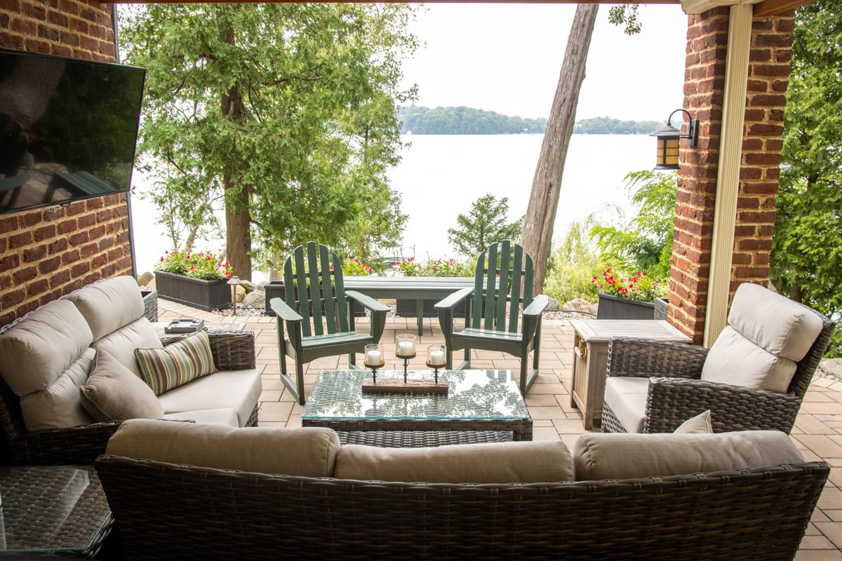 patio with furniture