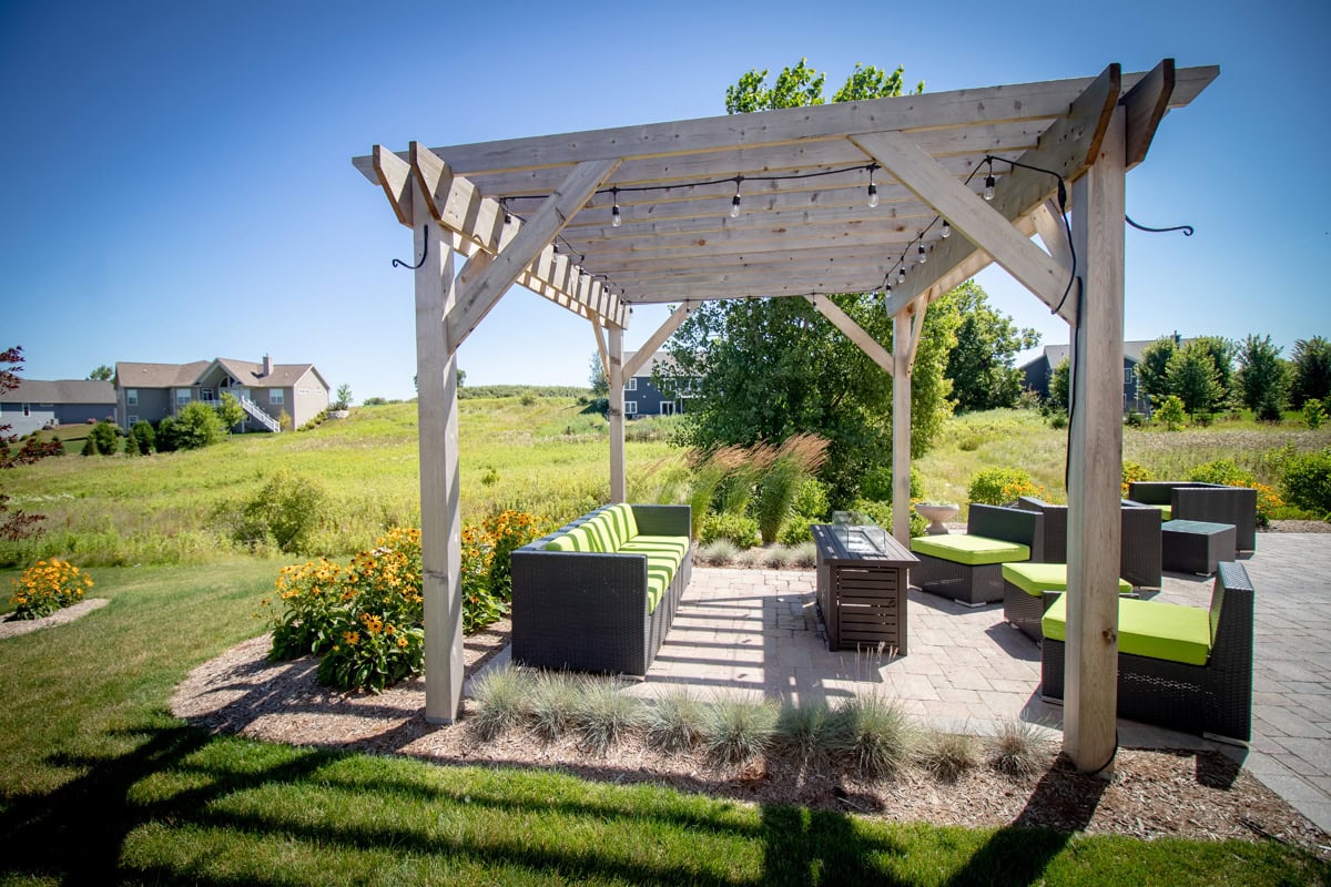 patio with furniture