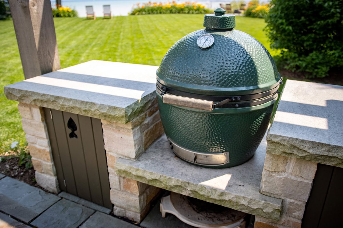 grill on patio