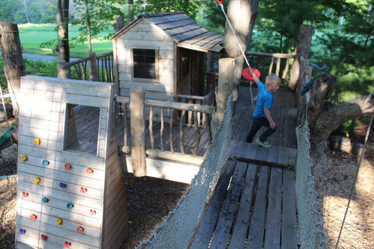 playground with kids