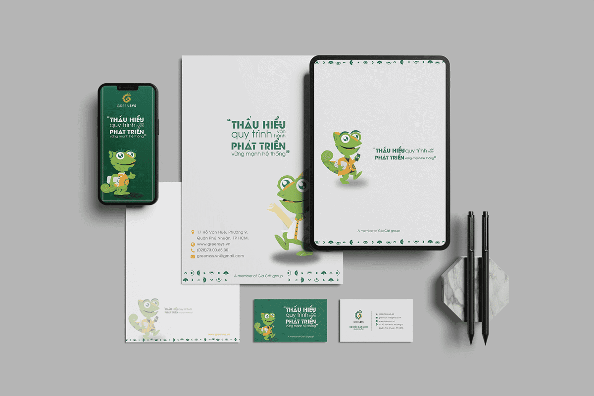 thương hiệu Greensys - thiết kế logo mondial